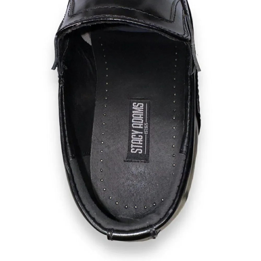 Stacy Adams Felton‎ Square Toe Dress Loafers Black 20113-001 Men's 8M